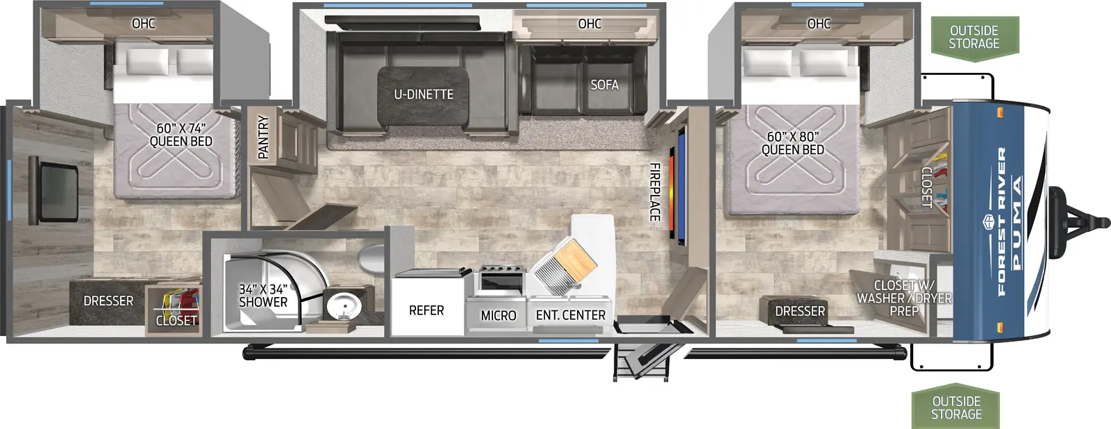 Puma 32RBFQ2 Floorplan